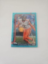 Topps Chrome 2025 aqua Refractor Pat Surtain II Denver Broncos Card /199 