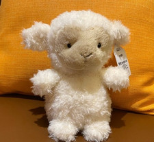 Little Lamb Sheep Jellycat Plush Bag Charm Keychain Soft Stuffed Toy NWT Gift