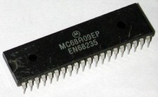 2pcs MOTOROLA MC68A09EP DIP-40 8-BIT MICROPROCESSING UNIT MPU RH