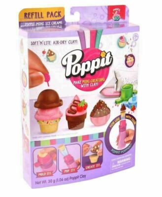 Mängel OHNE TON Basteleis Poppit lufttrocknen Nachfüllpack Neu siehe Details
