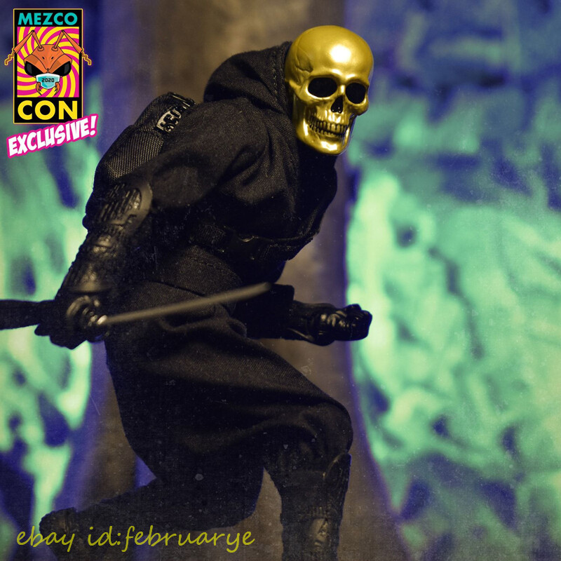 Perfect Mezco Toys 1/12 Collective Gold Skull Ninja Action
