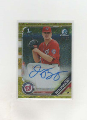 2019 Bowman Chrome Prospect Gold Shimmer Refractor /50 Bourque #CPA-JB Auto