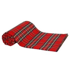Telo Arredo Copritutto Tartan Scozzese Natalizio Multiuso Grandfoulard in Cotone