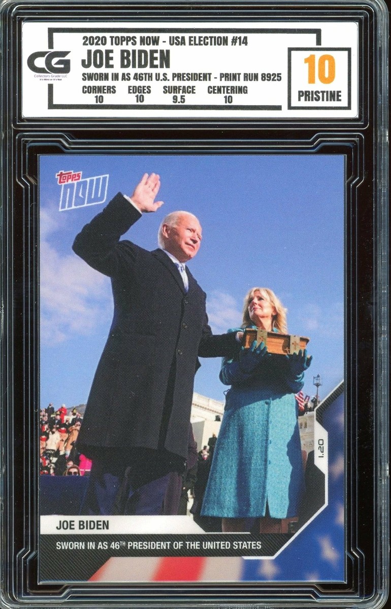 2020 Topps Now USA Election #14 /8925 Joe Biden 46th
