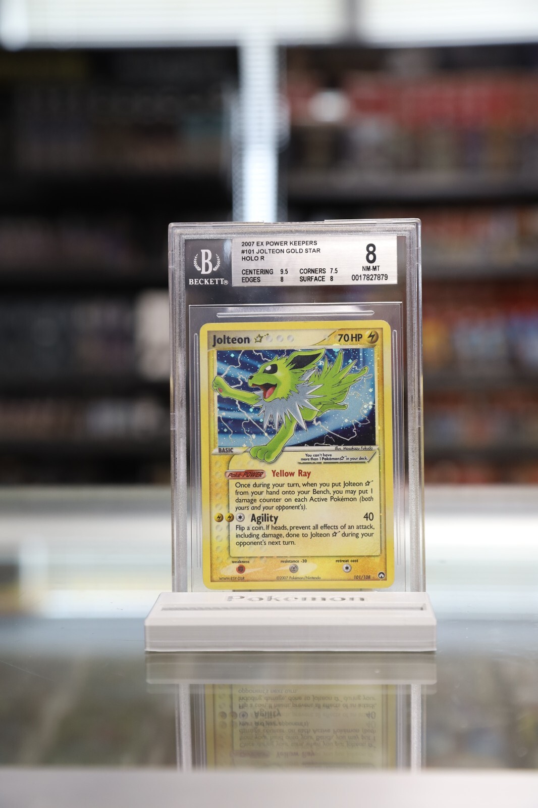 BGS 8 Jolteon Gold Star 101/108 Power Keepers Holo