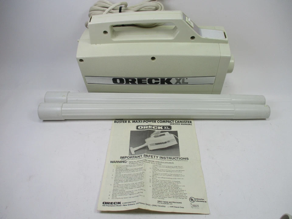 ORECK XL BB-280D Compact Canister Handheld Vacuum W/ CarryCase & New Bags - Image 3 of 4