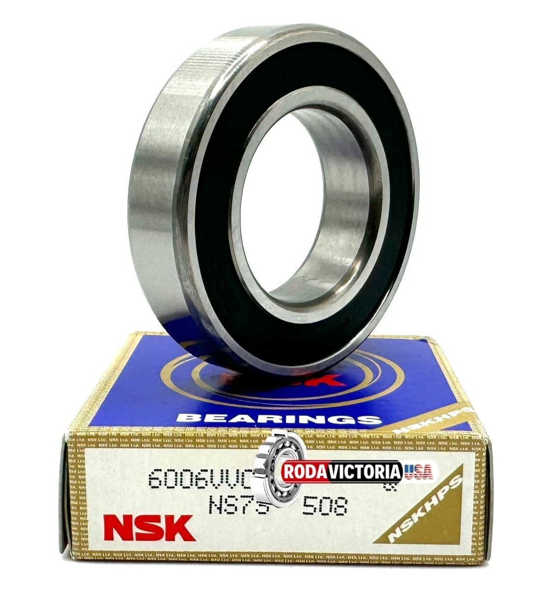 NSK 6006 VV C3 BALL BEARING, RUBBER SEALED NON CONTACT SEALS