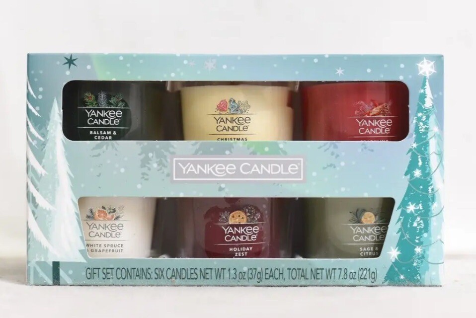 Yankee Candle Holiday Gift Set of 6 Christmas Cookie 1.3oz Each NEW