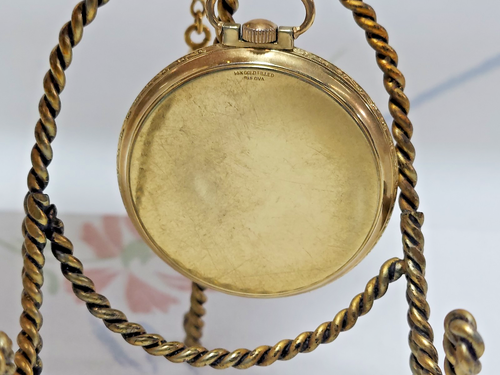 Vintage Bulova 14KT Gold Filled Pocket Watch 21 Jewels 6 Adjustment Windup USA - Picture 12 of 19
