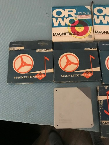 Vintage Reel To Reel Tapes Lot Of 6 AGFA CR240,ORWO CPS35, - Picture 3 of 5