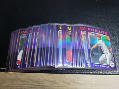 2024 Topps Heritage Hot Box Chrome Purple Refractor SP - Complete Your Set - 第 1/1 張圖片