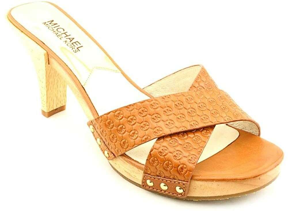 Michael Kors Woman's Amelie Mule Sandal Luggage