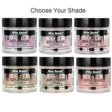 Mia Secret Cover Acrylic Powder Almond Baby Cool Pink Natural Golden Peach 1 oz