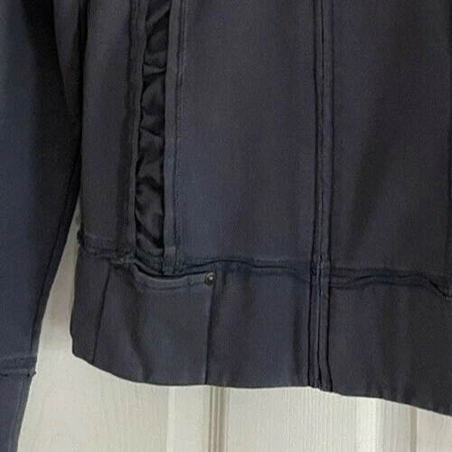 lole long sleeve rouched sides elbow jacket
