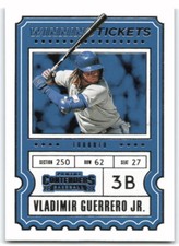 2020 Panini Contenders #WT-6 Vladimir Guerrero Jr. Winning Tickets Blue Jays 3AM