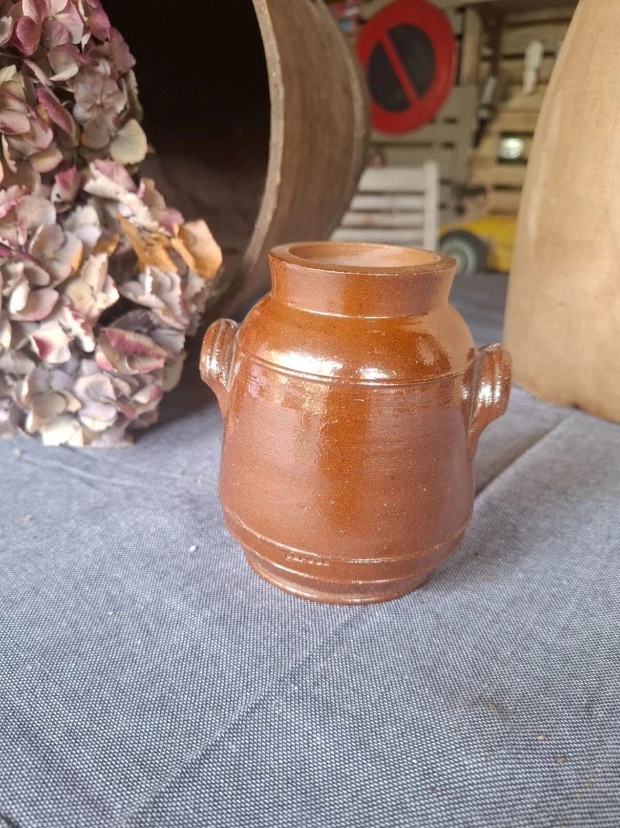 3 pots de conservation en grès pour Cornichons / Olives / Petits Oigno – Début de Série