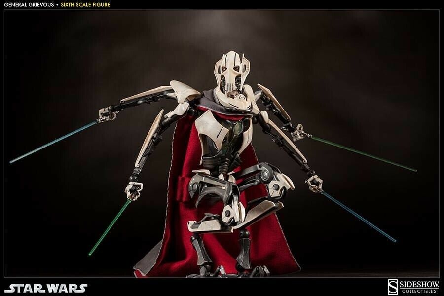 Star Wars 1/6 General Grievous Sideshow EXCLUSIVE Figure 1st Star Wars 1/6 General Grievous Sideshow EXCLUSIVE Figure 1st