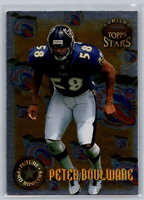 1997 TOPPS STAR'S FUTURE PRO BOWLERS CARD # 10 Peter Boulware - Baltimore Ravens