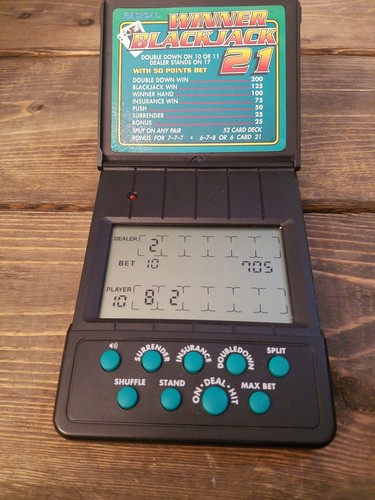 Radica Winner Blackjack 21 -Modelo 1750 - Juego portátil LCD - PROBADO - Imagen 12 de 12