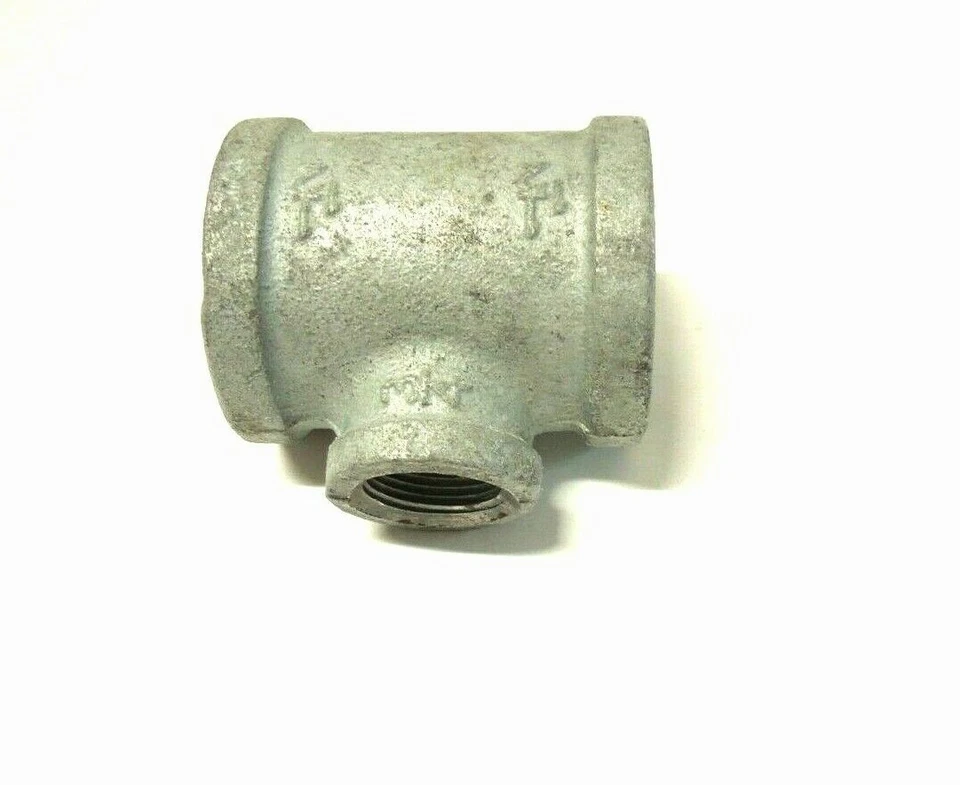 1-1/2 x 3/4 150 FNPT Reducing Tee Galvanized Malleable Pipe Fitting MI03080541G - Image 3 of 3