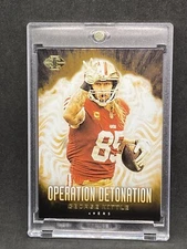 George Kittle RARE GOLD FOIL INVESTMENT CARD SSP PANINI 49ERS