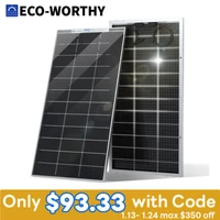 Eco-Worthy Bifacial 200W 12V Solar Panel Mono HighEfficiency PV Deals