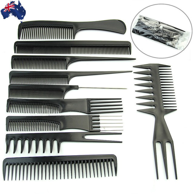 10x Beauty Salon Hair Styling Hairdressing Plastic Barbers Brush