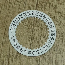 For NH35 Movement Backhand Calendar Disc Watch Date Day Wheel Disc Repair Parts