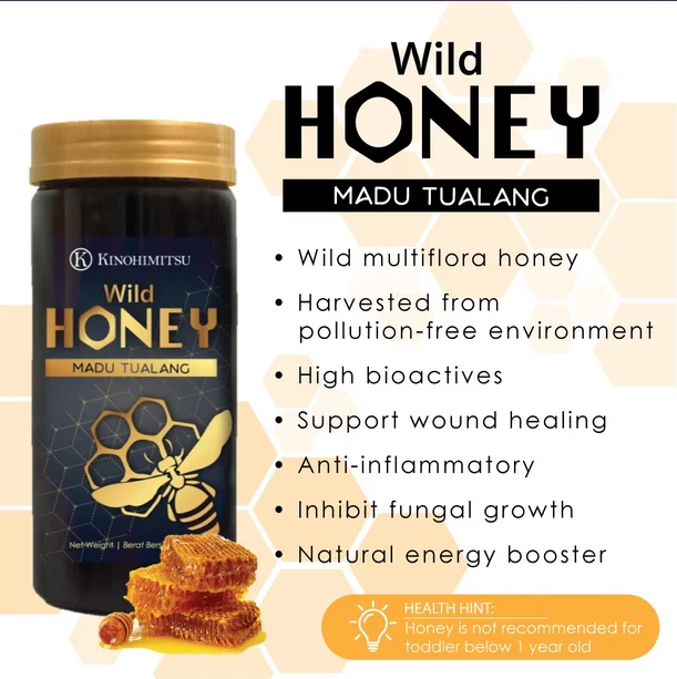 Original Anti-Oxidant Pure Tualang Honey-500g 100% RAW & WILD from Rainforest - image 3 of 4