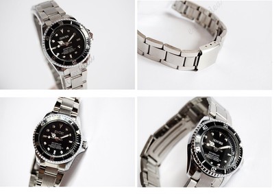 OROLOGIO SINOBI DONNA MINI 27 mm QUADRANTE NERO GHIERA NERA ROTANTE | eBay