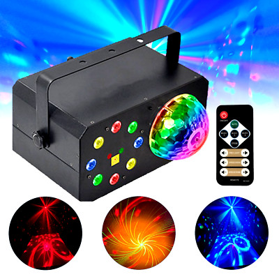 CFX Comvibe 3 Disco-Licht - 3-in-One FX Dome + Waschen + Laser, inkl. drahtloser Fernbedienung