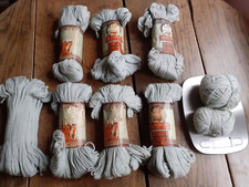Lot de 7 écheveaux + 2 boules laine PRE-MARIGOLD vintage 1970/80