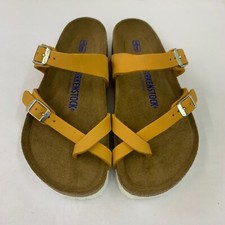 Birkenstock New w/ Box Mayari Apricot Nubuck Leather Soft Footbed Regular
