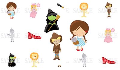 15 Pre-Cut Wizard Of Oz 1 Inch Bottle Cap Images (3 Options) (Discontinued)