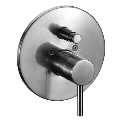 ALFI brand AB1701-BN Nickel Pressure Balanced Round Shower Mixer with Diverter