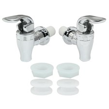 LifCratms Beverage Dispenser Replacement Spigot, Silver, 2 Pcs Silver