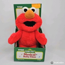 Tyco Sesame Street Musical Baby Elmo 1996 Vintage 8" Plush 62755 NRFP Read Desc