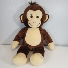 Build a Bear Workshop Monkey Plush 18" Brown Smiling Embroidered Eyes Stuffed