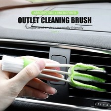 Car Cleaning Brush Double Ended Microfibre Vent Dusting Tool 16cm