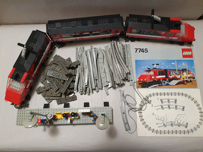 Lego Eisenbahn 7745 High Speed Zug (12 Volt)  Bauanleitung #B