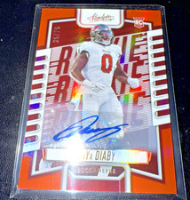 2023 Absolute Yaya Diaby RC Orange Refractor RC Auto /75.  Short Print