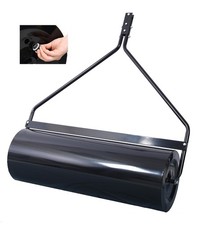 Iron Lawn Roller 26Gal / 220lbs 40" Width Tow Behind Poly Lawn Roller with Plug