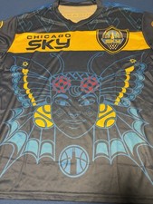 2025 WNBA Chicago Sky Hispanic Heritage Jersey T-Shirt by Fabiola Rivera XL New