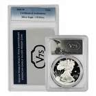 2020W American Silver Eagle v75 Privy First Strike w/ Graded CoA PCGS PR 69 DCAM