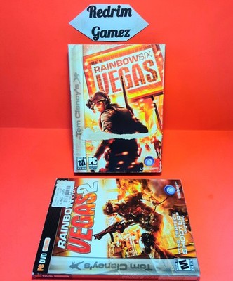 Rainbow Six Vegas w/Vegas 2 Windows PC CD-Rom Video Games Ubisoft
