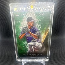Topps 2018 Inception Base Set German Marquez Colorado Rockies #43 Card