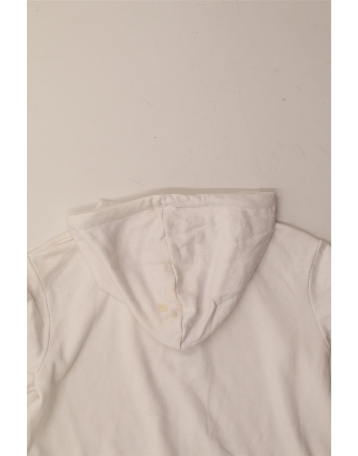 FILA maglione donna oversize grafica con cappuccio UK 10 piccolo cotone bianco SC07