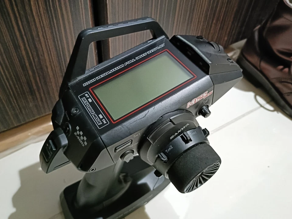 SANWA M12S RS RC Transmitter Compatible Remote Control Tested Working - Image 2 of 4