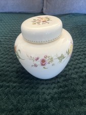 Wedgewood Mirabelle Bone China Ginger Jar Vase with Lid