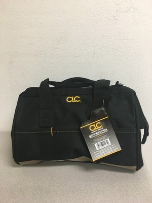 CLC 8.5 in. W X 8 in. H Polyester Tool Bag 14 pocket Black/Tan 1 pc
